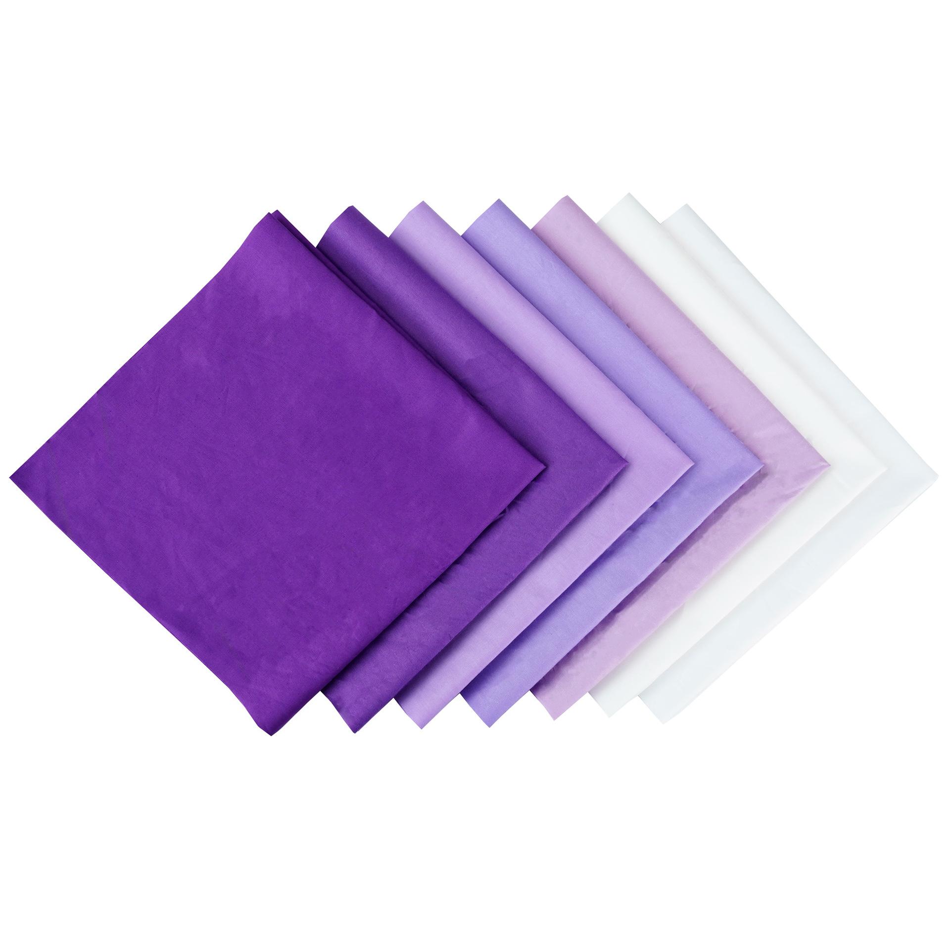 紫白色纯色斜纹拼布布组