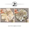 Goma para el pelo tipo scrunchie de encaje con lunares estilo coreano para mujer 2026 Nuevo Modelo de Alta Gama Lazo grande para el pelo Flor de pelo suave Cuerda para el pelo Accesorio para el cabello