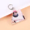 Llavero acrílico directo de fábrica Colgante personalizado estrella caricatura periférico colgante transparente de doble cara personalizado