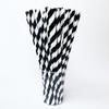 Pajita de papel pajita de papel desechable biodegradable cuadros negros Garra de gato de abedul barba decoración de fiesta pajita para beber