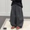 Tienda de Algodón Pantalones Casuales para Niños Pantalones de Otoño para Niños 2026 Nueva Versión Coreana Estampado de Leopardo Retro Conjunto de Ropa Curva para Niños