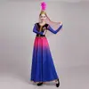 Traje de Dança de Xinjiang Feminino Estilo Étnico Moderno Novo Traje de Performance Uigur Dança de Abertura Vestido Grande Atmosfera