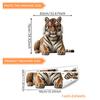 Novos Adesivos de Parede de Tigre Realistas Criativos Sala de Estar Quarto Adesivos Decorativos Adesivos de Parede Decorativos para Quarto PVC Autoadesivo
