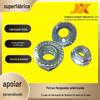 Hexágono Flanged Face Côncavo Cérebro Dencido Non-Slip Nut Metric Grade 4.8 American Grade 2 Azul-Branco Zinco Zincado Porca Flangeada