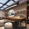 Novo papel de parede estilo chinês guzheng sala de aula paisagem rochoso picture cerimônia do chá chá arte do chá estúdio ao vivo tecido de fundo papel de parede sala de chá