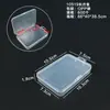 Caja Transparente de PP Caja de Almacenamiento Rectangular Caja de Embalaje de Plástico con Tapa Transparente para Joyería Piezas Accesorios de Pesca Caja Organizadora