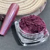 Polvo de espejo mágico láser transfronterizo polvo para uñas polvo para uñas resistente al derretimiento polvo dorado y plateado navideño polvo colorido suministro de joyería para uñas