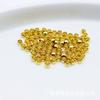 Clipe de conta de posicionamento com preservação de cor banhado a ouro 14K, fivela de ponta plana, pulseira de fio de aço fixada à mão, acessórios de joias para colar