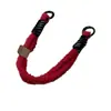 Estilo INS combinação de cores cordão de pelúcia capa de celular com cordão portátil peludo anti-perda curto portátil para pulso chave do carro fecho de bolsa