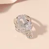 Brinco de Clipe de Diamante de Temperamento Sem Furos nas Orelhas Feminino 2023 Novo Fashionável Luxo Leve Nicho Sentido de Alto Padrão Brincos de Pino
