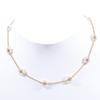 Europa y Estados Unidos joyería transfronteriza cristal de color flor de perla flor de acero inoxidable sensación de diseño estilo ins collar de acero de titanio mujeres