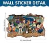 Nuevos Adhesivos de Pared 3D de Buzz Lightyear de Pared Rota para Habitación Infantil Toy Story Adhesivos para Jardín de Niños Póster de Gran Tamaño