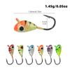 Mini Luya pesca no gelo pequeno peixe de chumbo Luya isca de pesca de gelo gancho cabeça submerso pesca de gelo falsa pesca de gelo anzol anzol