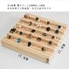Tablero de Almacenamiento de Anillos de Madera Maciza, Soporte para Collares, Portatarjetas para Pendientes, Estante para Joyería, Soporte para Colgantes, Madera de Pino de Alta Calidad