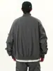 Chaqueta casual versátil de otoño para hombre con cuello alto, corte holgado, estilo americano, marca de moda, abrigo para hombre