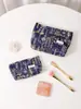 Nuevo Fresco Artístico Algodón y Lino Bordado Flor Bolsa Cosmética Alto Valor de Color Gran Capacidad Bolsa de Almacenamiento Portátil Monedero