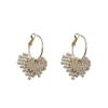 Ins Blogger Little Pearl Love Brincos 2022 Nova Moda Feminina High-end Luz Luxo Frio Vento Brincos Brincos
