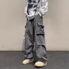 Pantalones Casuales de Trabajo Vintage de Primavera para Hombre de Comercio Exterior Transfronterizo, Diseño de Calle, Pantalones Rectos de Pierna Ancha Sueltos de Nicho al por Mayor