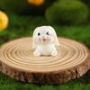 Micro paisagem animal fofo desenho animado coelho cenoura adorável coelho jardinagem resina acessórios coelho ano ornamentos