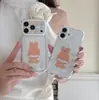 Funda floral de cuero negro de conejo Miffy adecuada para Apple 18 Pro Max, iPhone 17, linda 16 de dibujos animados 15 con protección de borde