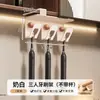 Portacepillos de dientes estilo vintage para baño, estante para cepillos de dientes sin taladro, portavasos para enjuague bucal resistente al moho, almacenamiento colgante debajo del gabinete