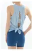 Top de verano para mujer para correr al aire libre, entrenamiento de tenis, secado rápido, holgado, transpirable, traje de yoga, conjunto de fitness