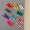 Pinza para el pelo básica estilo coreano para flequillo lateral, nueva pinza de pico de pato en color dopamina, versión estrecha francesa, pinza para el pelo sin marcas para fijar el maquillaje