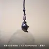 Colgante para llavero de coche de tetera de palo de rosa, pieza pequeña del asa de la tetera, accesorio para el asa de la tetera, colgante de cadena para teléfono unisex