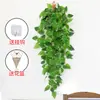 Jiboia parede sala de estar plantas verdes planta de parede decoração de planta trepadeiras flores artificiais trepadeiras internas planta-aranha cesta suspensa