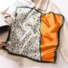 Banda para el cabello de seda de primavera y verano Bufanda pequeña cuadrada de seda para mujer Cinta 53cm Moda Corbata Cabello Bufanda Cinta de Seda de Morera