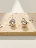 Pendientes de Perla con Forma de Hoja de Gama Alta, Pendientes de Moda y Versátiles, Accesorios de Lujo Ligero para el Día a Día