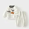 Conjunto de Sudadera y Pantalón de Chándal para Niños, Camiseta de Manga Larga para Bebé, Chaqueta Cálida de Forro Polar para Bebé para Otoño e Invierno, Ropa para Niños Conjunto de Otoño
