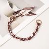 Cadena para bolso, cadena decorativa, bolso de mano para mujer con accesorios, bolso de compra individual, correa para el hombro, bufanda de seda tejida, bolso de repuesto para colgar debajo del brazo.