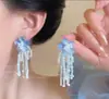 [Estrellas de Sal Marina] Pendientes de Estrella de Mar Exagerados y Únicos para Mujer, Estilo Vacacional, Viaje de Verano a la Costa, Pendientes Serie Azul