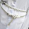 Otoño Nuevo Elegante Moderno Cinturón de Cuero para Mujer Apilable Estilo Oscuro Cinturón de Cintura para Jeans Accesorio de Cinturón de Alta Gama