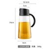 Olla de Aceite de Vidrio Grueso Personalizada Sin Plomo Botella de Aceite por Gravedad Olla de Aceite de Apertura y Cierre Automático Botella de Aceite sin Colgar Gran Capacidad Olla de Vinagre