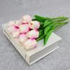 Fabricante Venta al por Mayor Pu Tulipán Tacto Realista Flores Artificiales para Hogar Fotografía, Boda y Decoración de Sala de Estar Ramo Accesorios