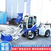 Bomba Transportadora de Concreto Camión Mezclador de Concreto Hengwang Camión Cisterna Mezclador de Cemento Camión Mezclador con Alimentación Automática