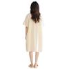 Roupão de Algodão Nuvem de Verão Feminino plus size Solto Simples para Meia-idade Pijamas Podem ser Usados por Grávidas Roupas de Casa de Comprimento Médio