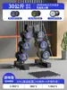 Set de Mancuernas Combinación Equipo de Gimnasio Comercial Fijo Juego Completo Uso en Casa para Hombres Acero Puro Recubierto de Goma
