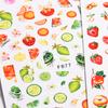 2022 Cross-border novos adesivos de nail art verão frutas flores coloridas série morango cereja tulipa apoiada adesivos adesivos