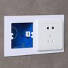 Espaçador de Tomada de Interruptor Tipo 86 Doméstico, Kit de Reparo para Furo Alargado de Caixa Oculta, Painel Decorativo de Moldura Ocultadora de Borda