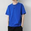 Camiseta masculina de manga curta, gola redonda, plus size, verão, base branca, plus size, aumento de gordura, camiseta masculina, atacado