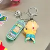 Llavero Genuino Crayon Shin-Chan Serie Patineta Colgante para Mochila Escolar Dibujos Animados Lindo Colgante para Llave de Coche Colgante al por Mayor