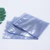 Bolsa de blindaje antiestático plateada Bolsa selladora para disco duro Bolsa aislante de plástico para placa base Bolsillo plano con solapa para pantalones Bolsa transparente con cierre de cremallera