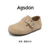 Mules de Salto Grosso Augusden para Mulheres 2026 Novo Outono Planas de Cobertura Total Slip-On Mules para Mulheres Grávidas