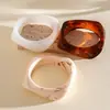 Pulsera geométrica irregular de resina con degradado de tres piezas, estilo europeo y americano, brazalete exagerado personalizado transfronterizo, joyería de nicho de alta gama