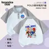 Camisa Polo de Manga Corta de Verano para Niños Sonic the Hedgehog Cuello Solapa 2024 Nueva Casual Deportiva de Medio Manga para Niños