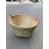 Cestas de Arroz Trançadas em Bambu, Cestas de Bambu para Exibição, Cestas de Bambu para Empilhar Legumes, Frutas e Produtos Secos, Produtos de Supermercado, Tumaitao