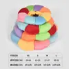 Chapéu de Cabeça Elizabetano para Gatos e Cachorros, Coleira Suave Anti-Lambedura, Coleira de Esterilização Colorida Comestível, Cobertura Anti-Mordida Atacado
